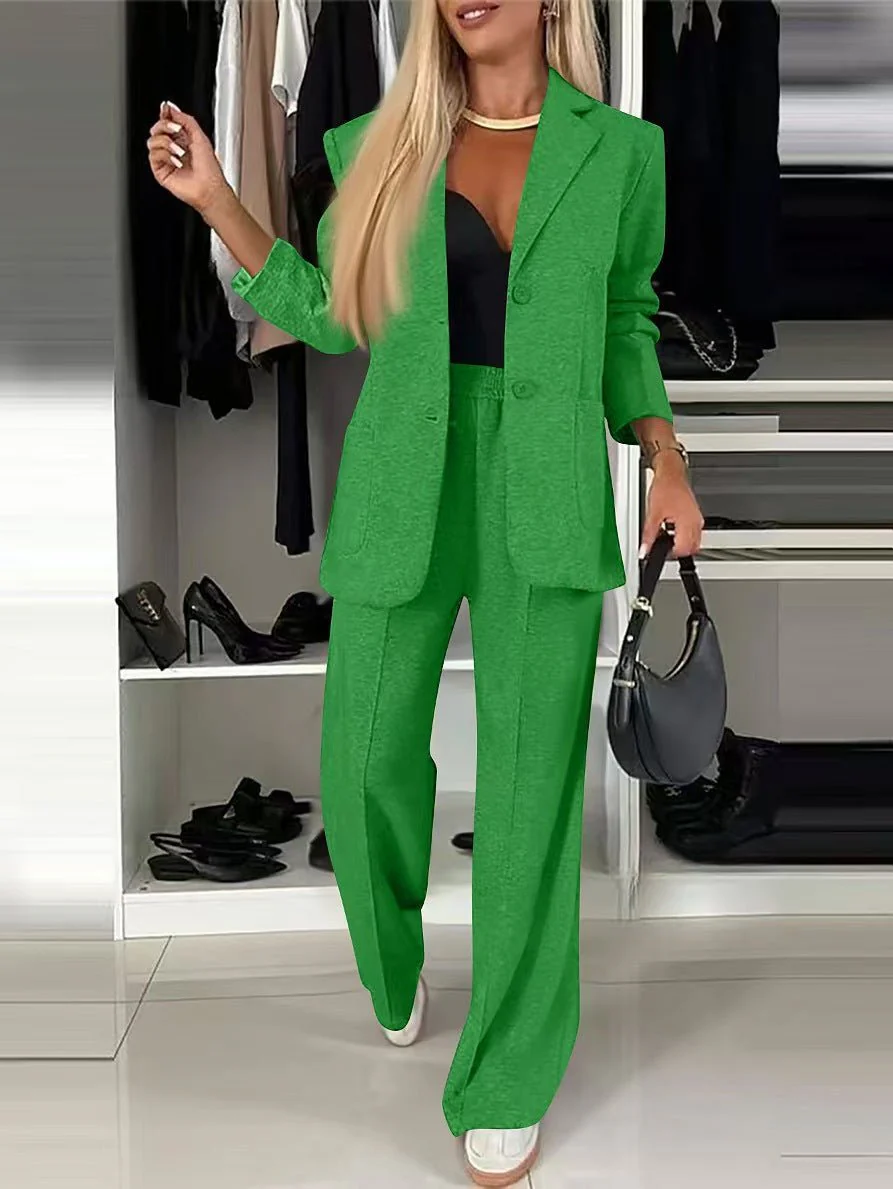 New fashion textured casual suits for women FD - Image 11