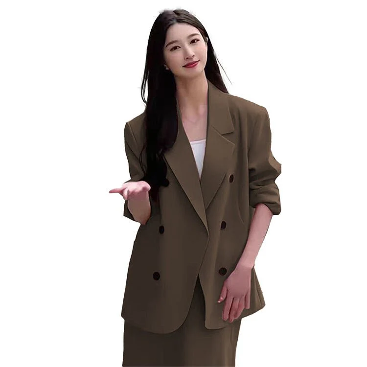 New loose high-end suit for women With Skirt - Image 13