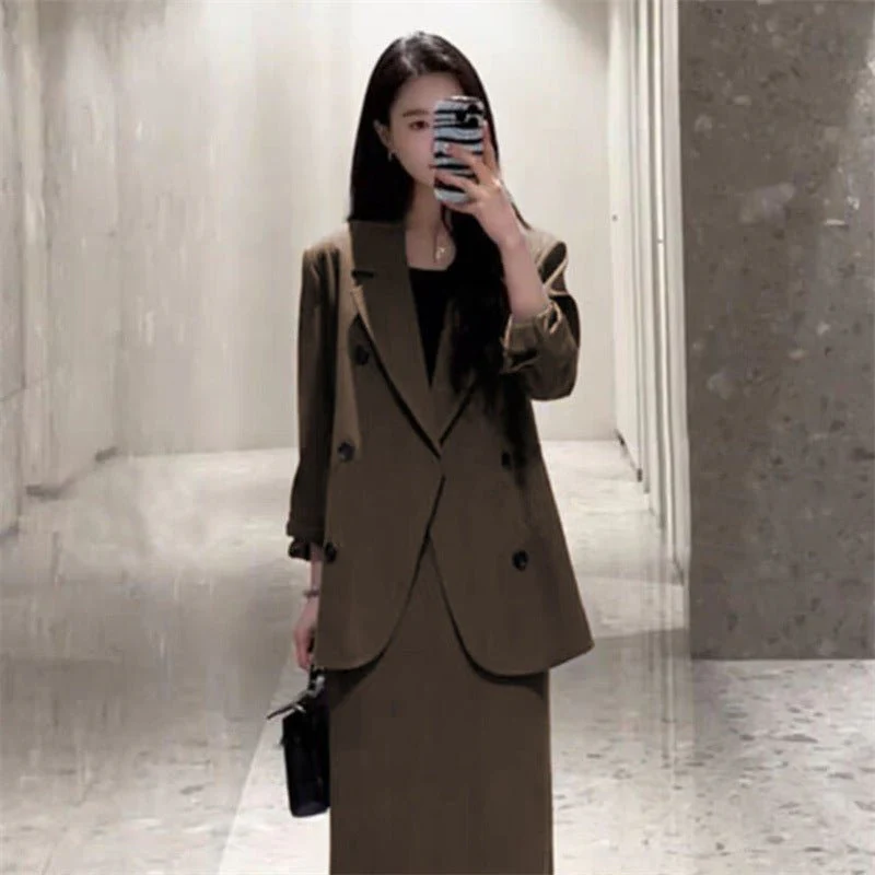 New loose high-end suit for women With Skirt - Image 2