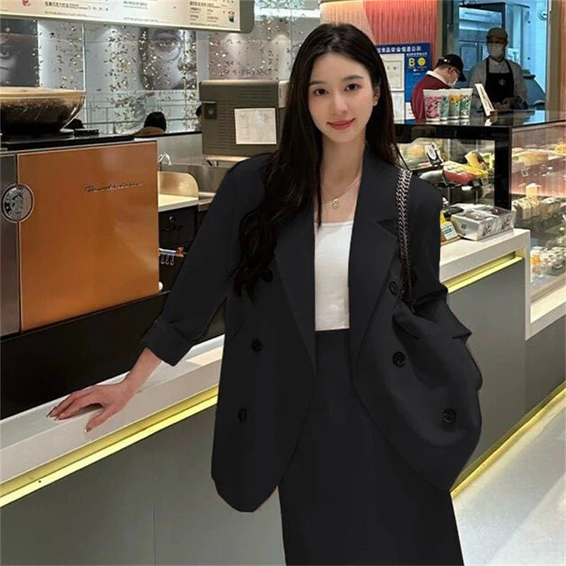 New loose high-end suit for women With Skirt - Image 9