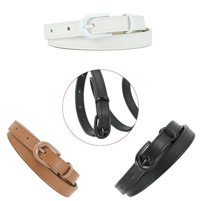 New pin buckle thin belt for women all-match high-end clothing matching PU belt - Image 11