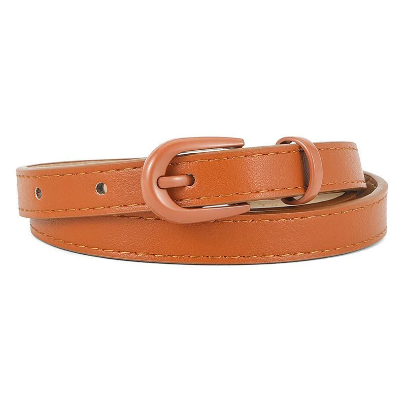 New pin buckle thin belt for women all-match high-end clothing matching PU belt - Image 3
