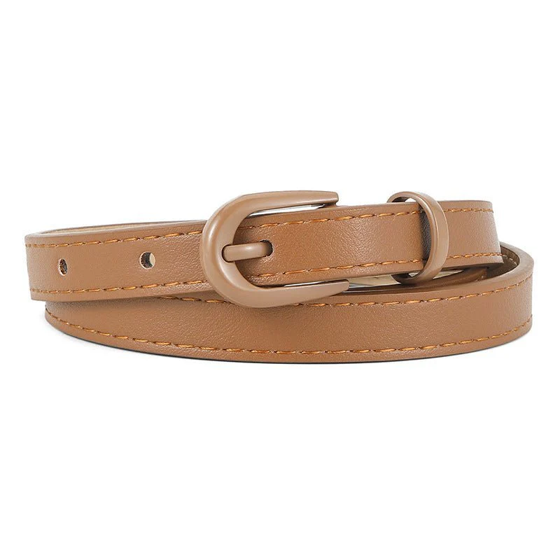 New pin buckle thin belt for women all-match high-end clothing matching PU belt - Image 4