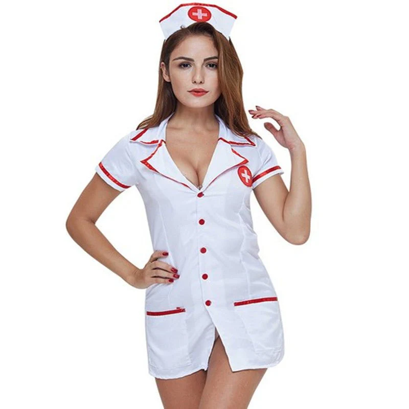 New pure white female nurse uniform FD - Image 5