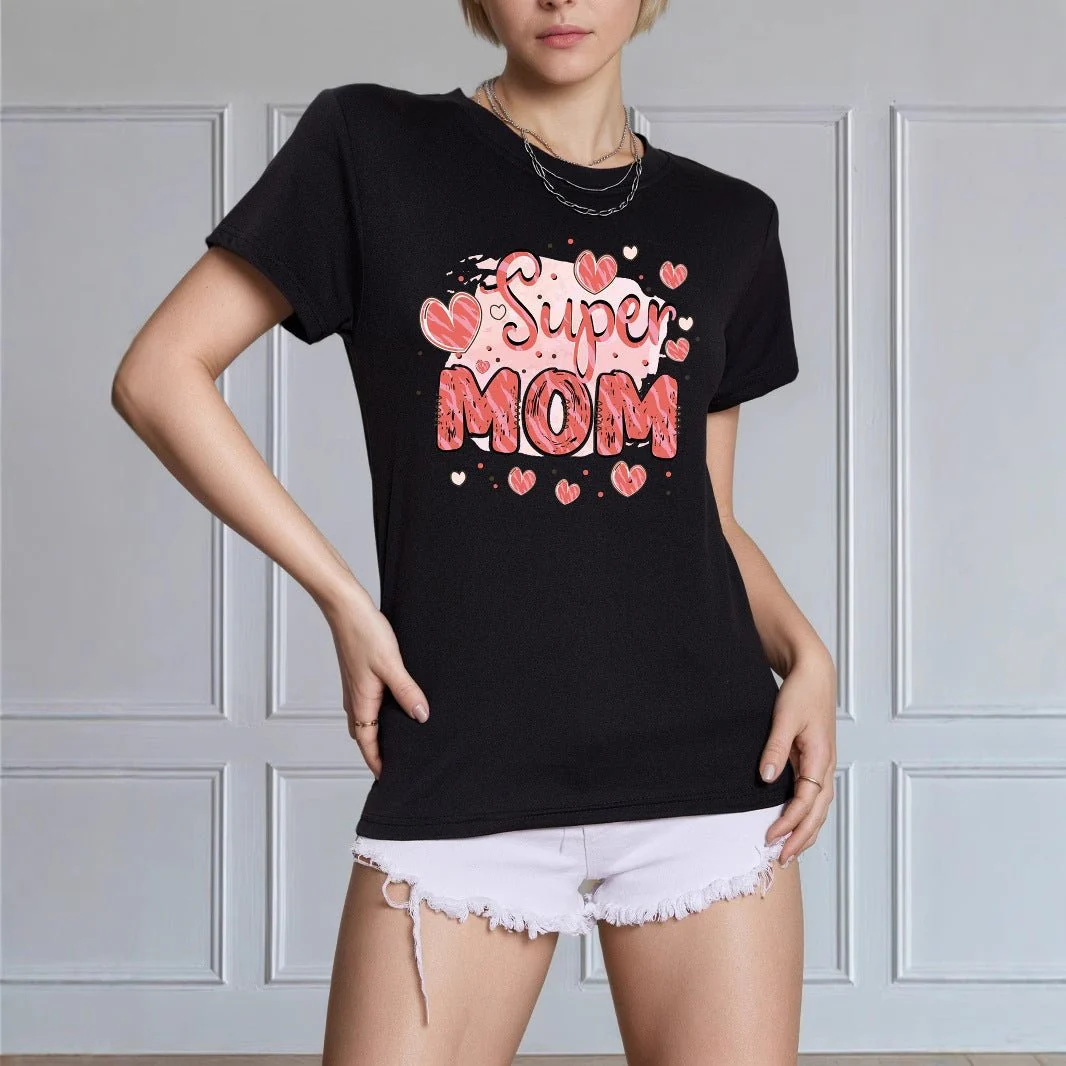 New regular round neck versatile trend women's T-shirt - Image 2