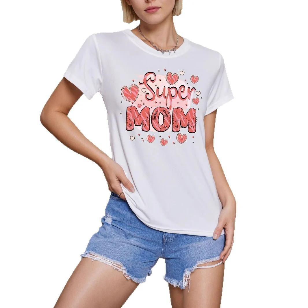 New regular round neck versatile trend women's T-shirt - Image 5