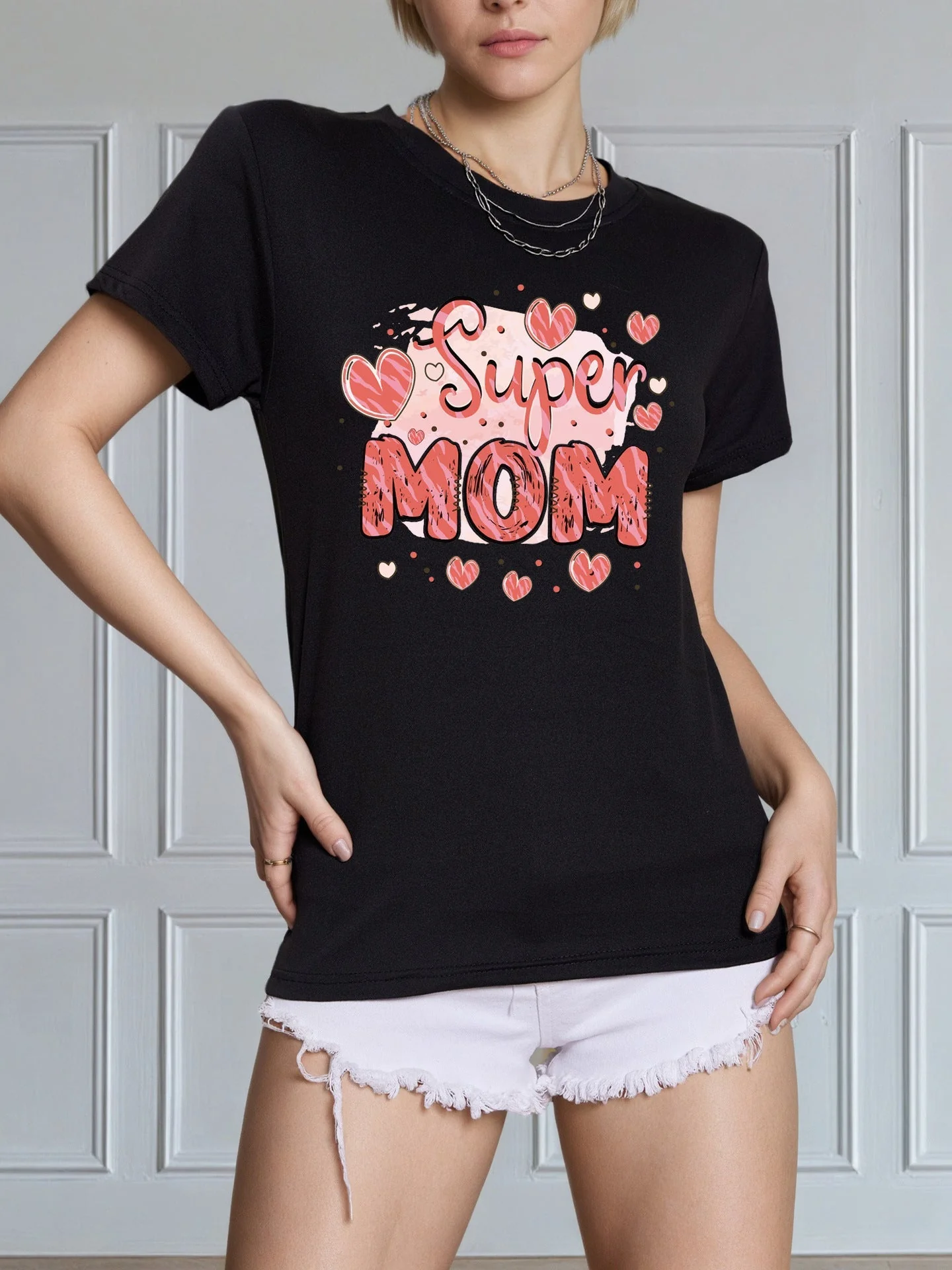 New regular round neck versatile trend women's T-shirt - Image 7