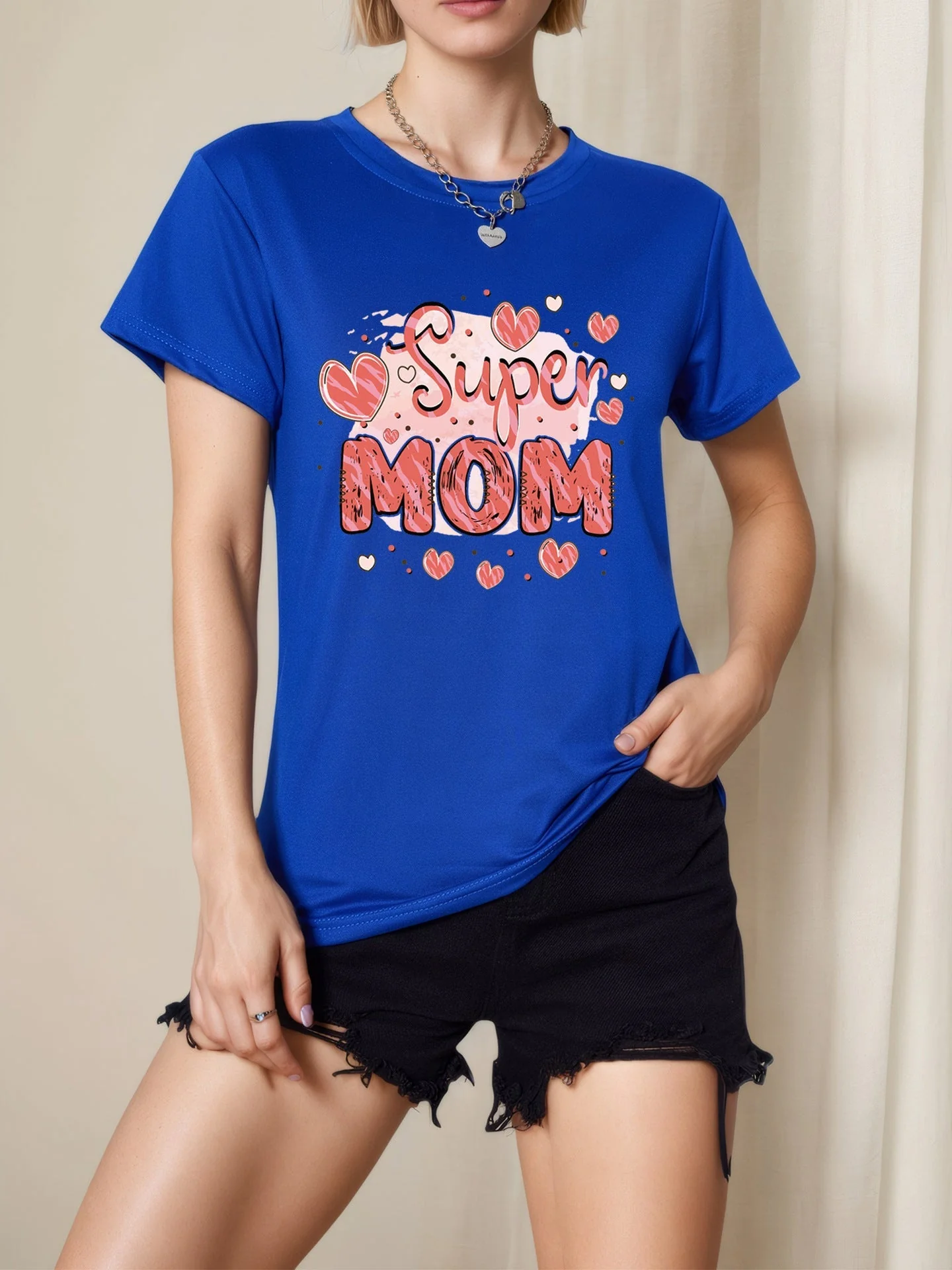 New regular round neck versatile trend women's T-shirt - Image 8