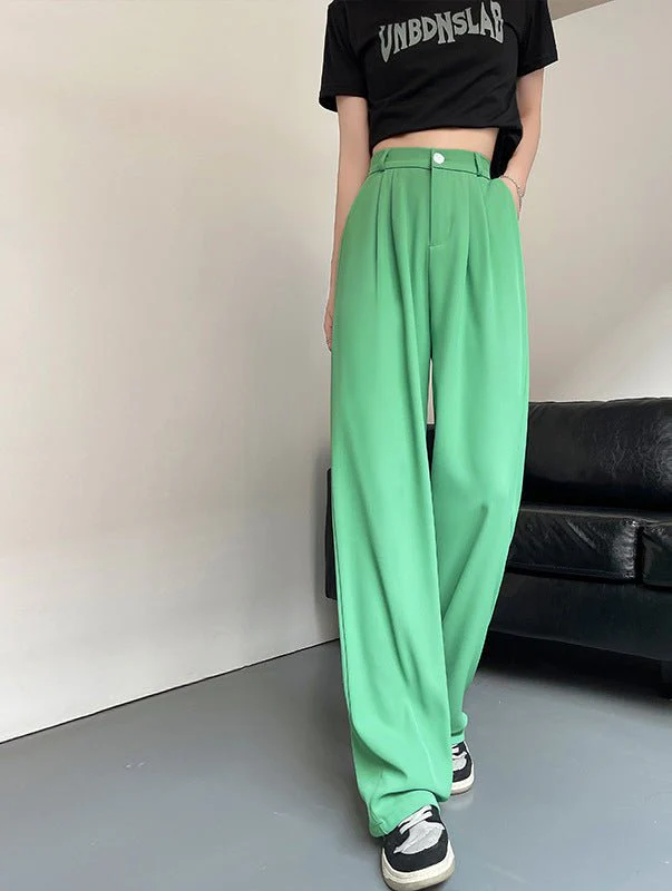 New style drape high waist straight slim mopping casual pants - Image 10