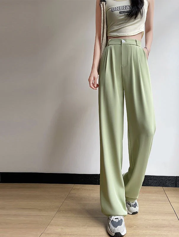 New style drape high waist straight slim mopping casual pants - Image 11