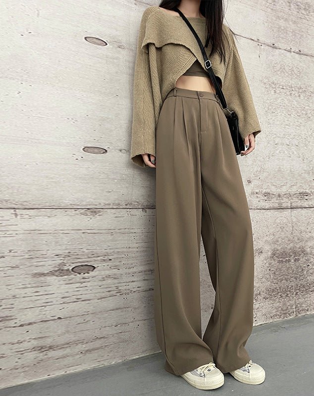 New style drape high waist straight slim mopping casual pants - Image 17
