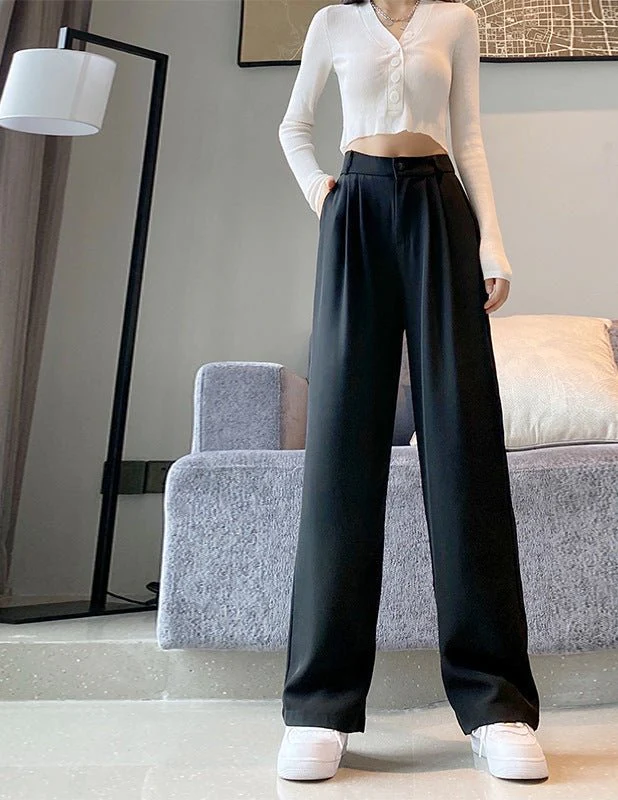 New style drape high waist straight slim mopping casual pants - Image 4