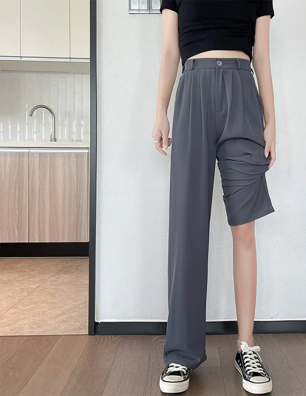 New style drape high waist straight slim mopping casual pants - Image 5