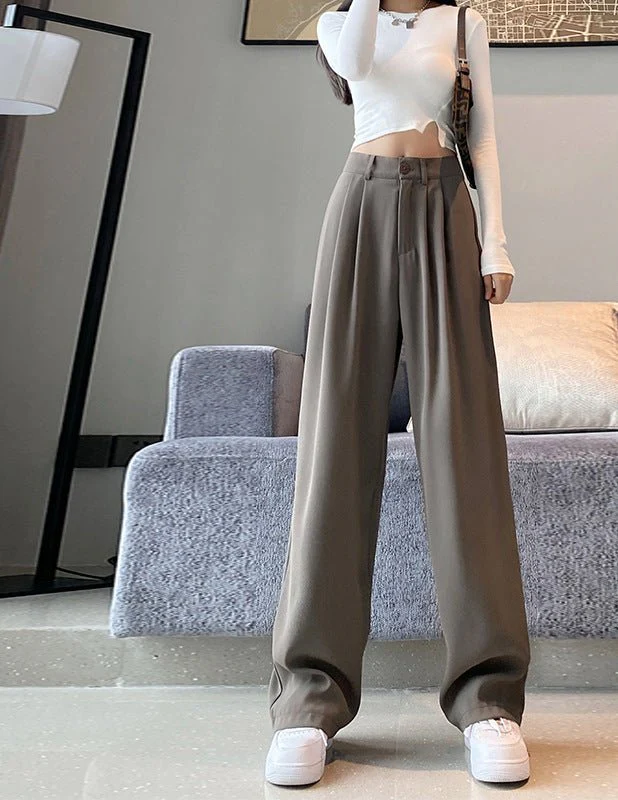 New style drape high waist straight slim mopping casual pants - Image 6