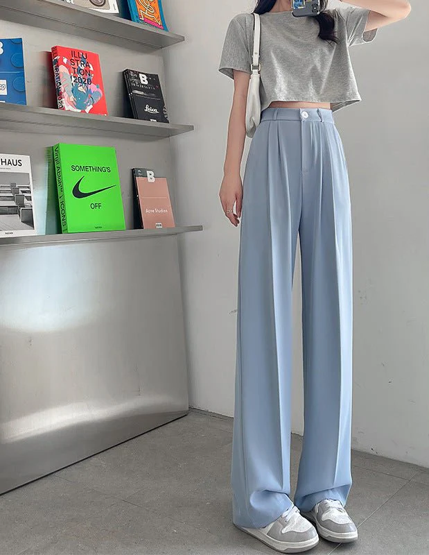 New style drape high waist straight slim mopping casual pants - Image 9