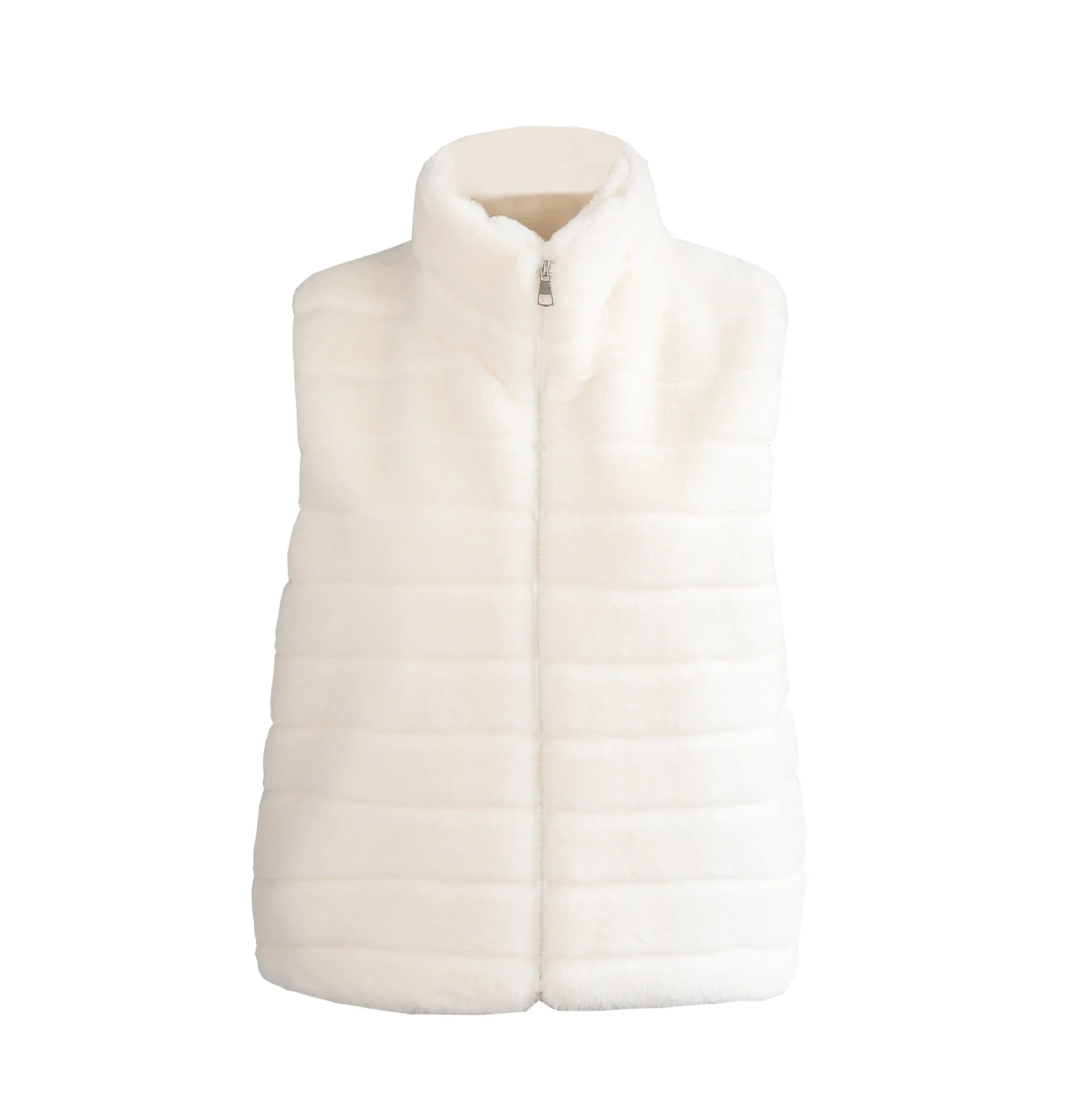 New style vest faux fur vest ladies stand collar faux fur coat - Image 7