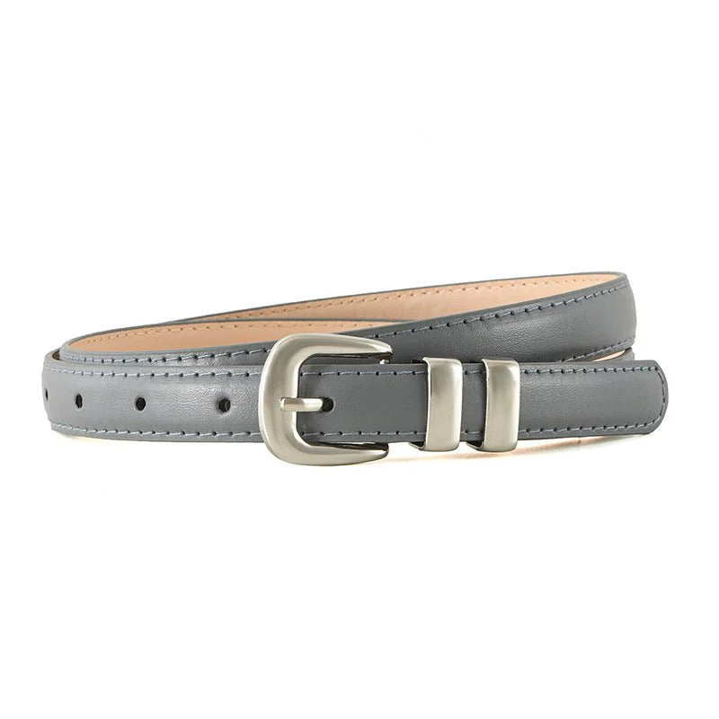 New summer fashion personality candy color silver buckle dopamine silver INS style decoration ladies belt dress leather - Image 8