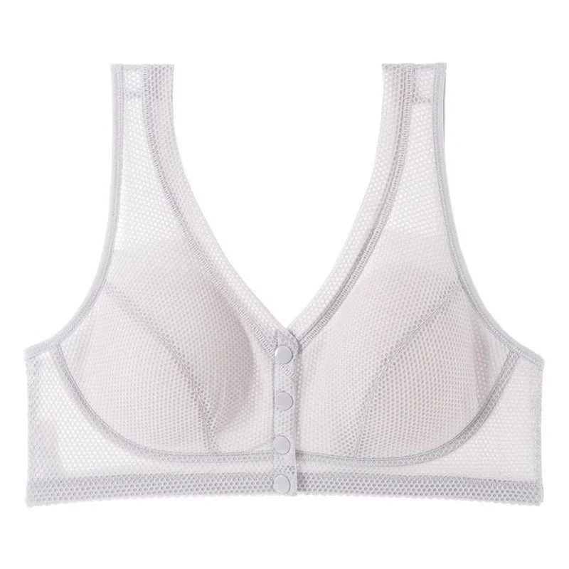 NurseLux | Front-Opening Wireless Nursing Bra Thin Fabric - Image 2
