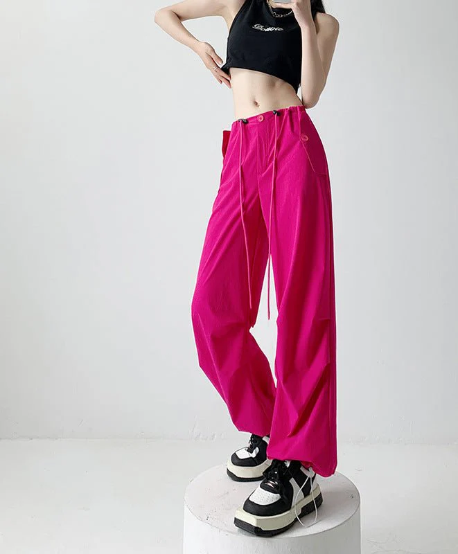 Nylon quick-drying overalls for women summer new American style parachute pants high waist wide leg casual sweatpants sweatpants - Image 5