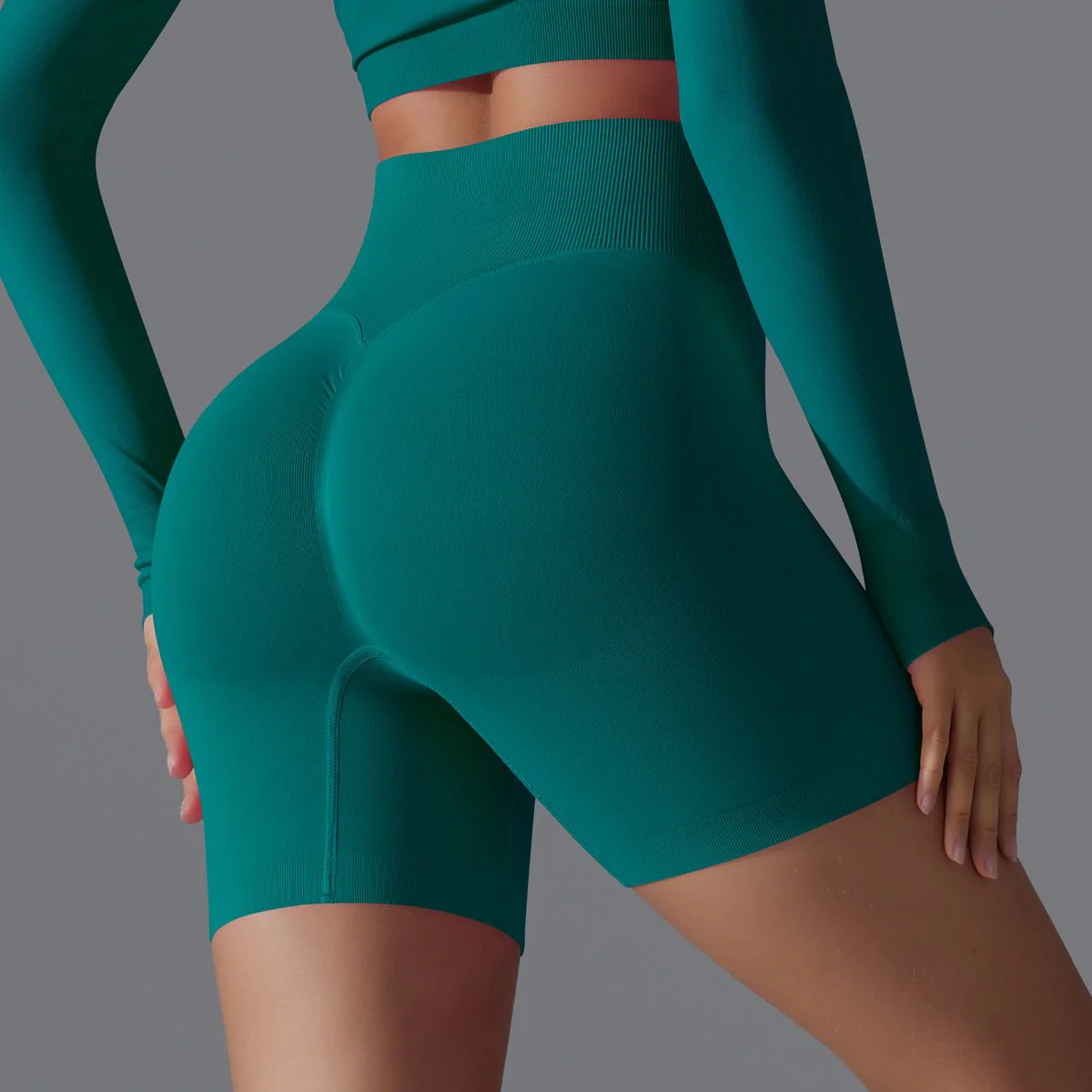Peach Sculpt Biker Shorts | Compact. Contoured. Commanded. - Image 10
