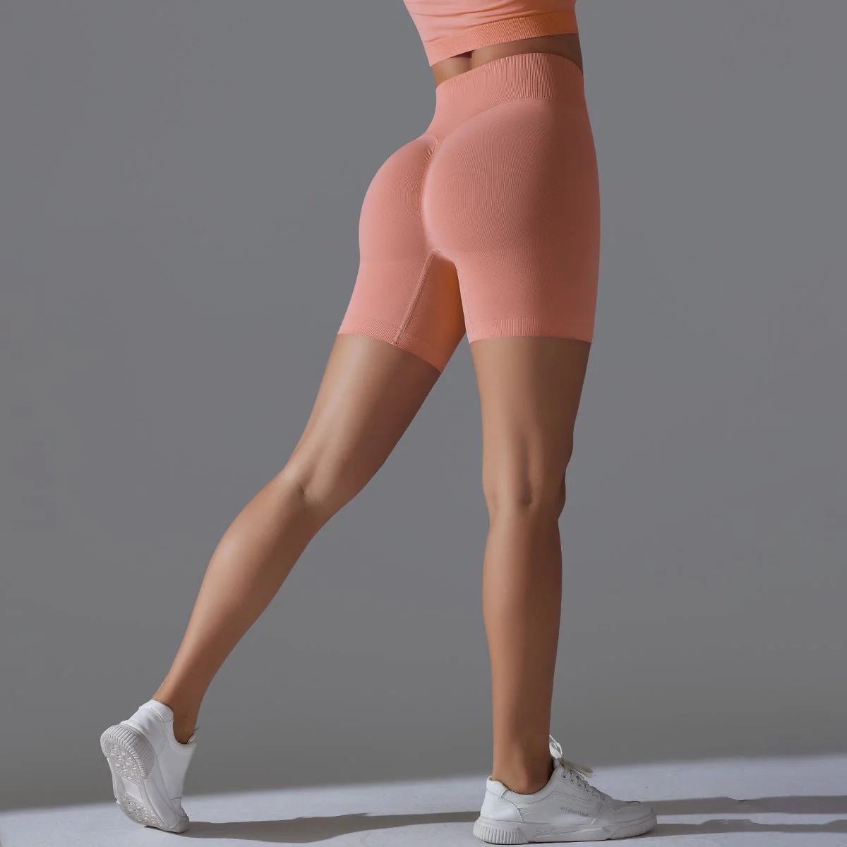 Peach Sculpt Biker Shorts | Compact. Contoured. Commanded. - Image 3