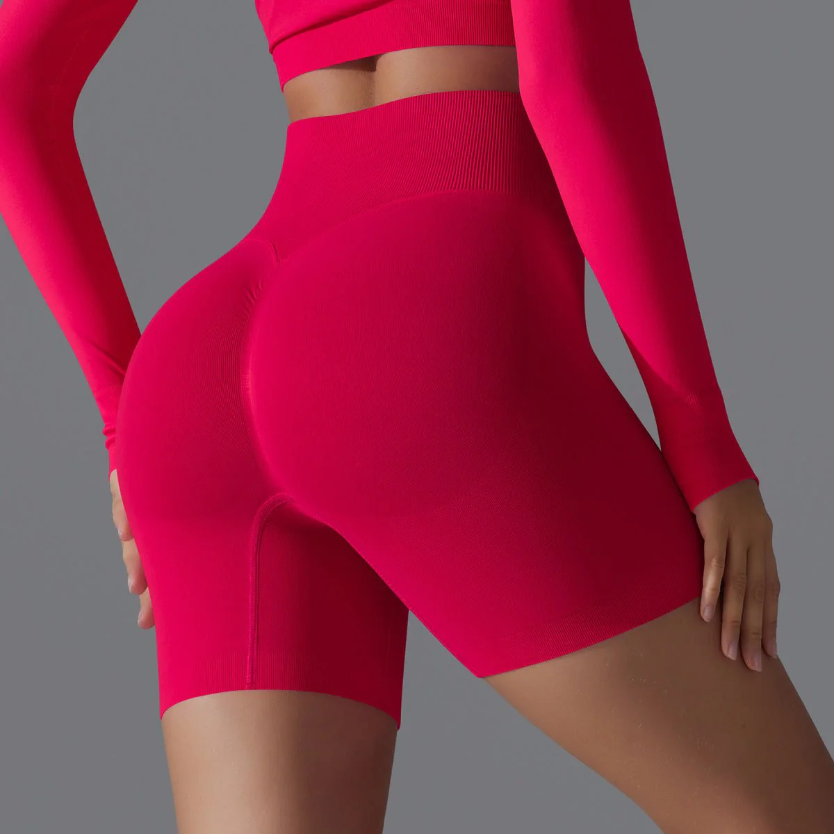 Peach Sculpt Biker Shorts | Compact. Contoured. Commanded. - Image 5