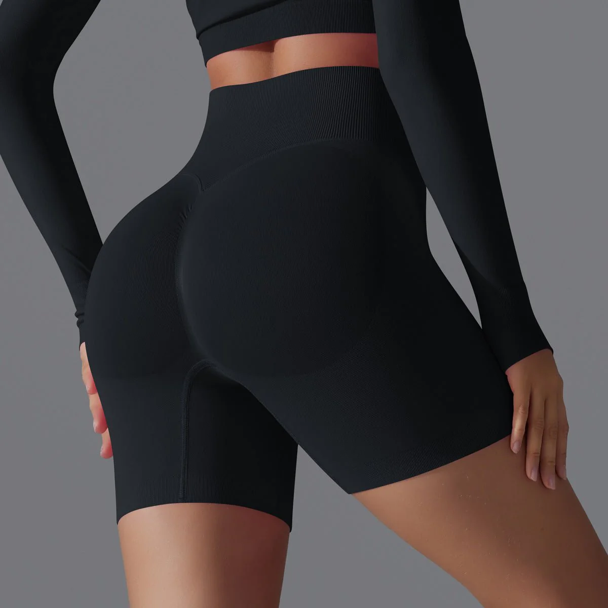 Peach Sculpt Biker Shorts | Compact. Contoured. Commanded. - Image 6