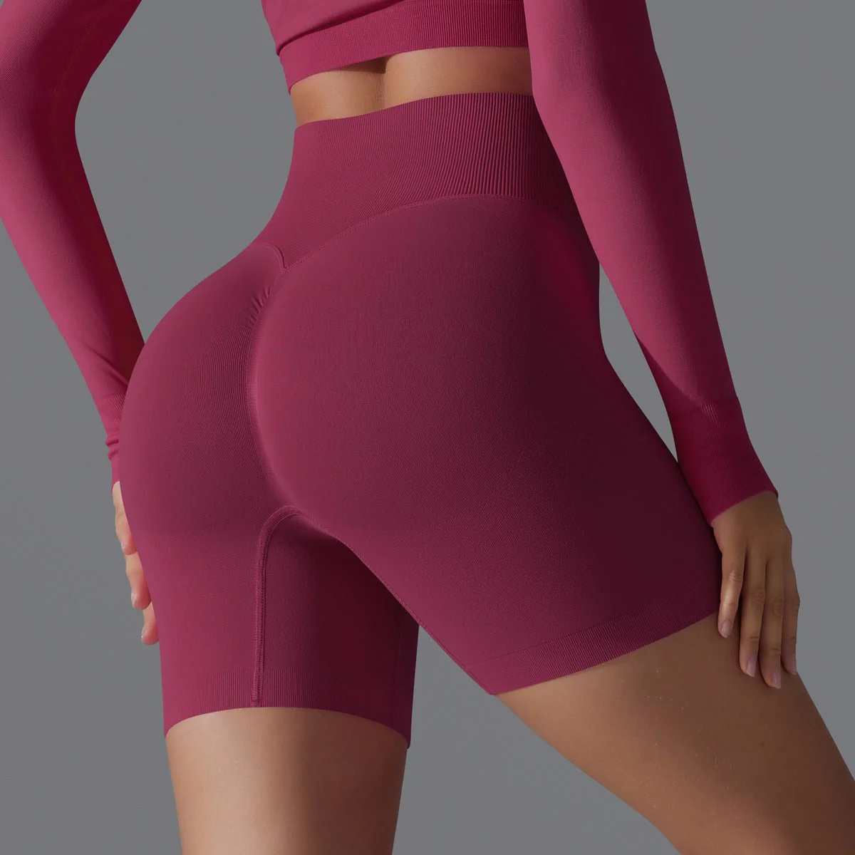 Peach Sculpt Biker Shorts | Compact. Contoured. Commanded. - Image 8