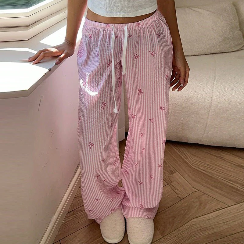 Pink Stride wide-leg casual trousers - Image 6