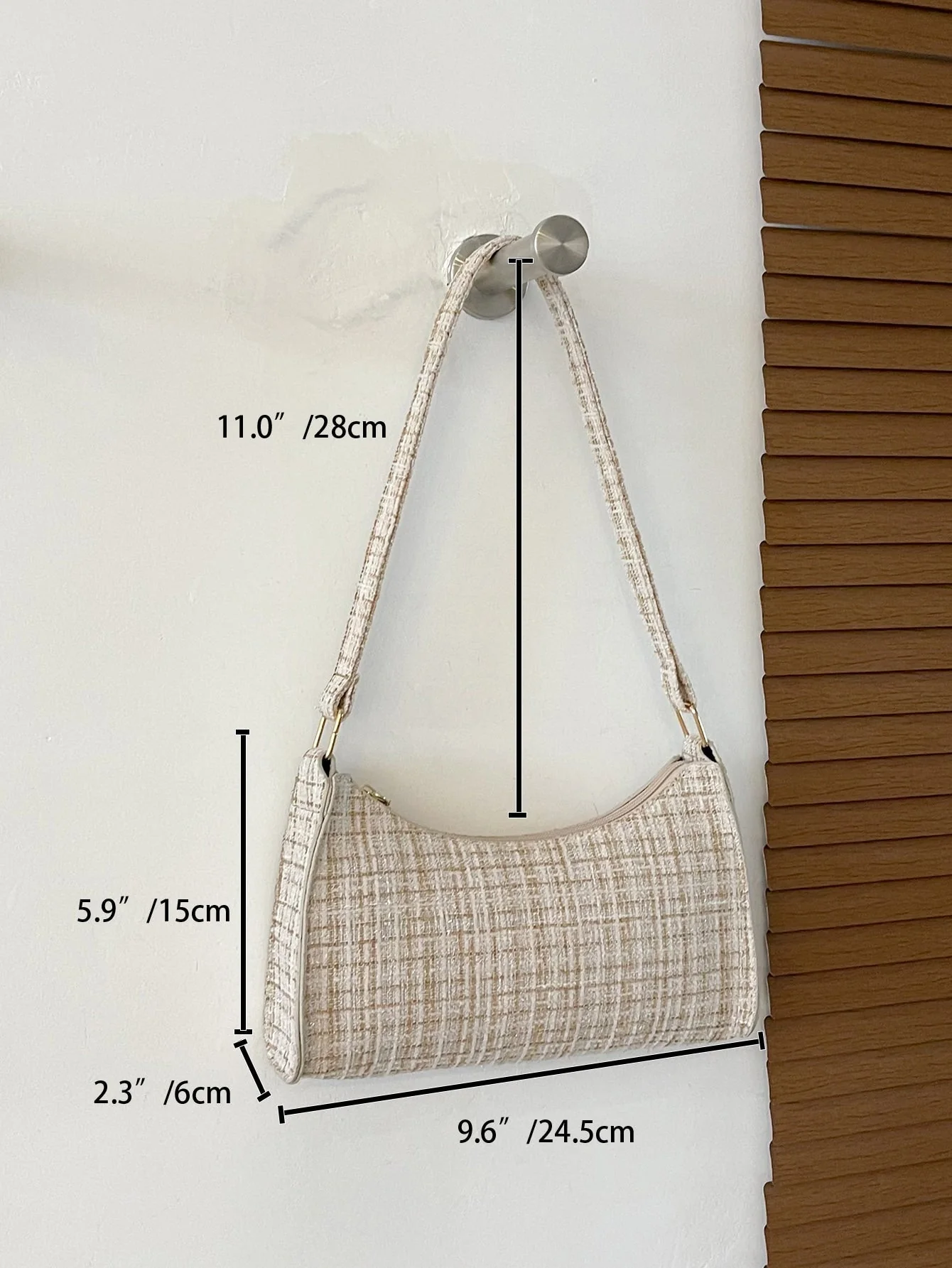 Plaid Pattern Bag Handbag - Image 4