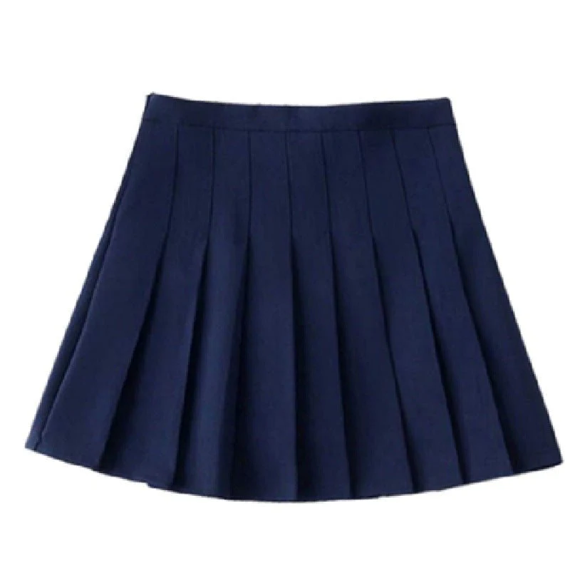 Pleated skirt women's JK uniform skirt versatile skirt spring and summer short skirt safety pants + zipper - Image 12