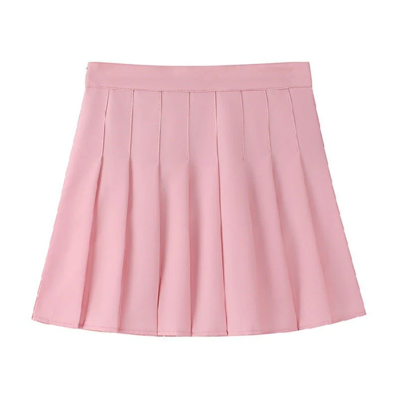 Pleated skirt women's JK uniform skirt versatile skirt spring and summer short skirt safety pants + zipper FD - Image 11