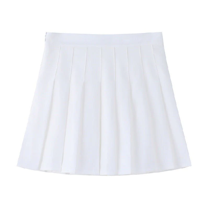 Pleated skirt women's JK uniform skirt versatile skirt spring and summer short skirt safety pants + zipper FD - Image 8