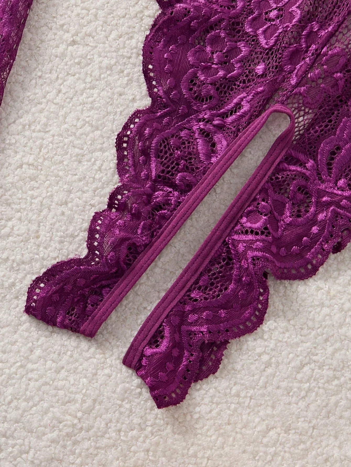 Plus Size Lace & Sexy Lingerie Bodysuit, Ideal Sleepwear Set - Image 6