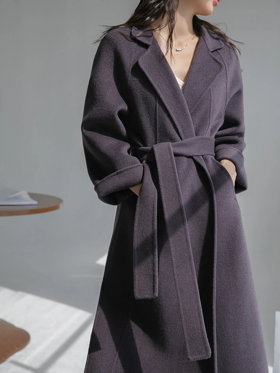 Premium Long Wool Coat – British Style Elegant Outerwear | Extra Long Warm Woolen Overcoat for Autumn Winter 2025 - Image 7