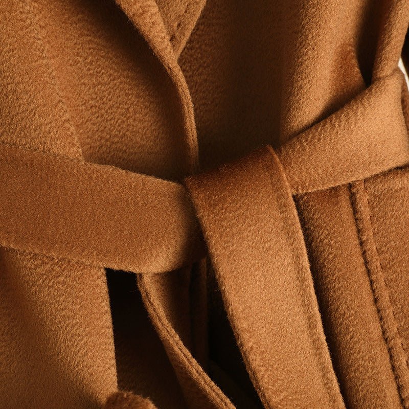 Premium Long Wool Coat – Handmade Belted British Style Overcoat | 100% Wool Autumn 2025 Collection FD - Image 4