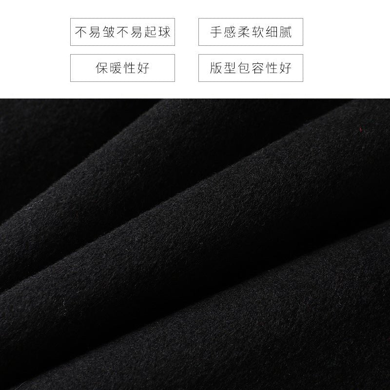 Premium Wool Long Coat – Double-Breasted Slim-Fit Wool Jacket | 2025 Elegant Commuter Style - Image 4