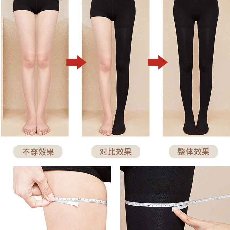 Pressure + Women's Bareleg Artifact Skinny Pantyhose Leggings Women's Spring and Autumn Naked Flesh Pantyhose Black Pantyhose FD - Image 4