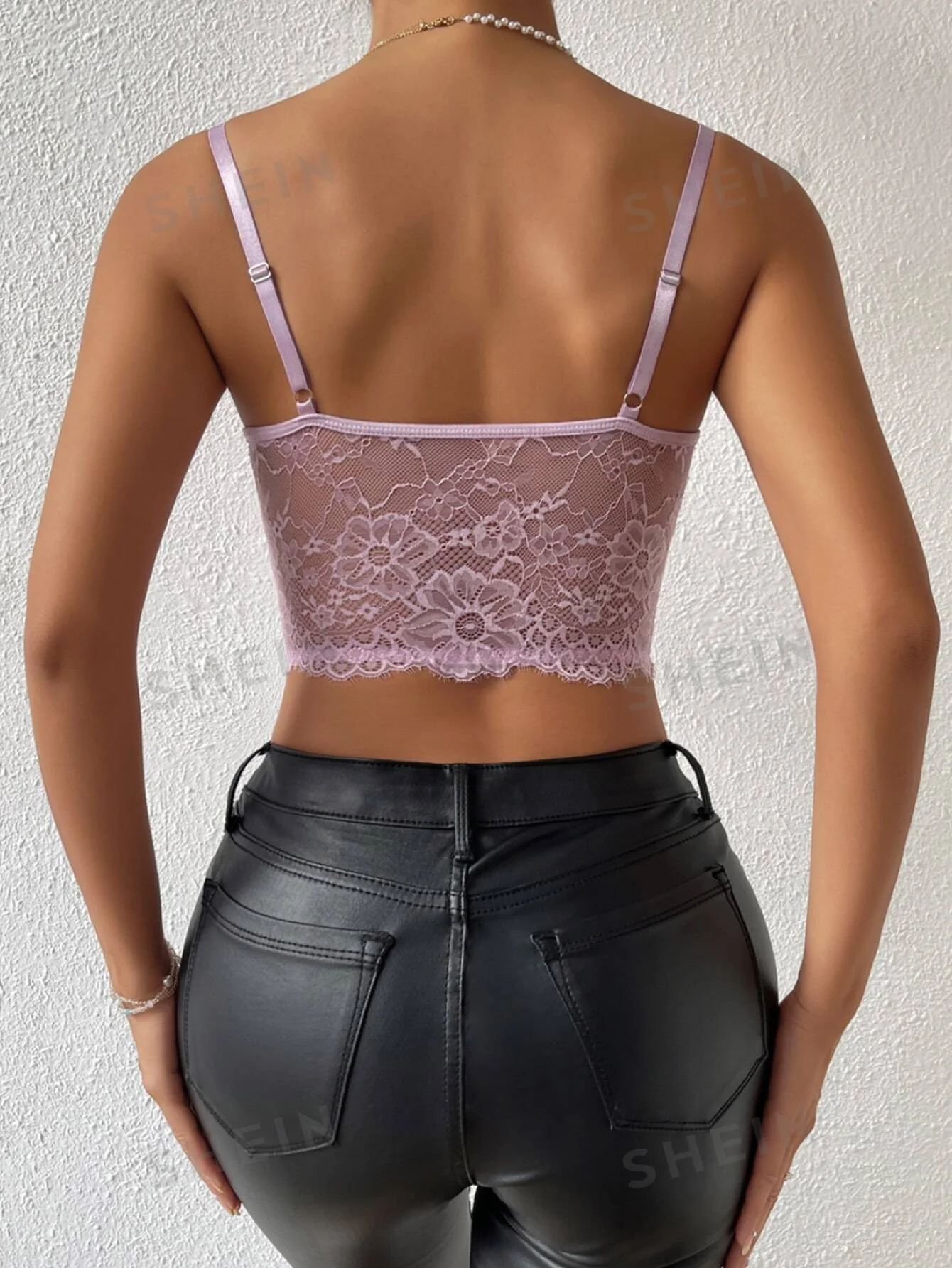 Privé Lace Bustier Crop Cami Top - Image 12