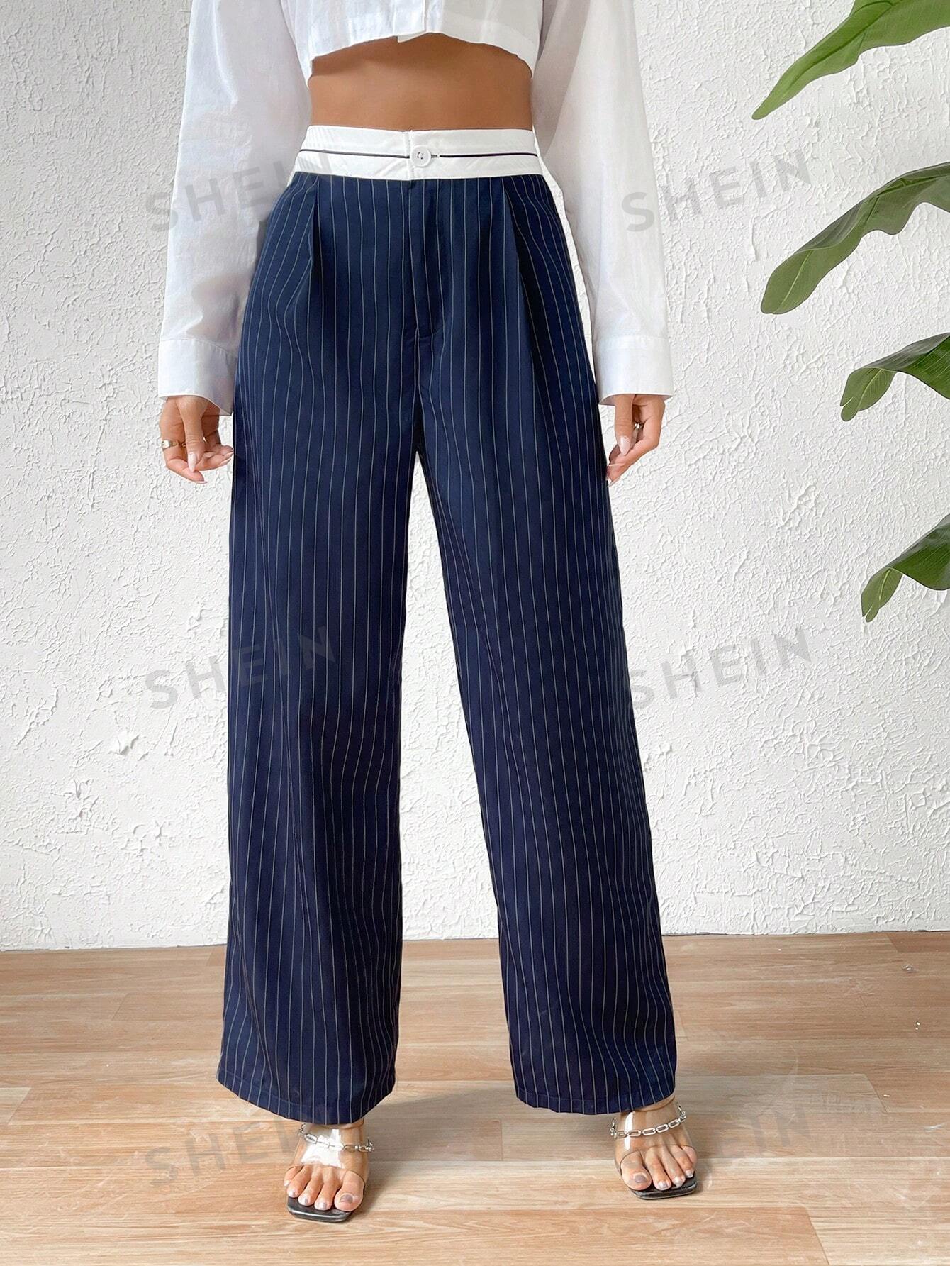 Privé Striped Print Wide Leg Pants - Image 4