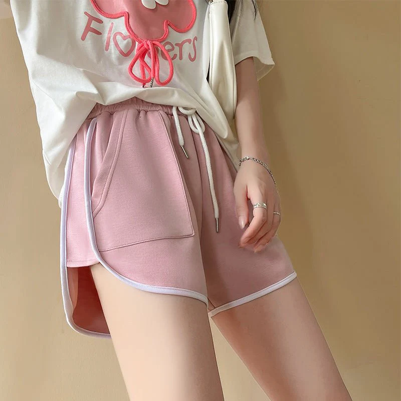 [Quality hemming] Green shorts women's summer casual wear wide-leg pants women's pants tail goods wholesale three-point hot pants - Image 8