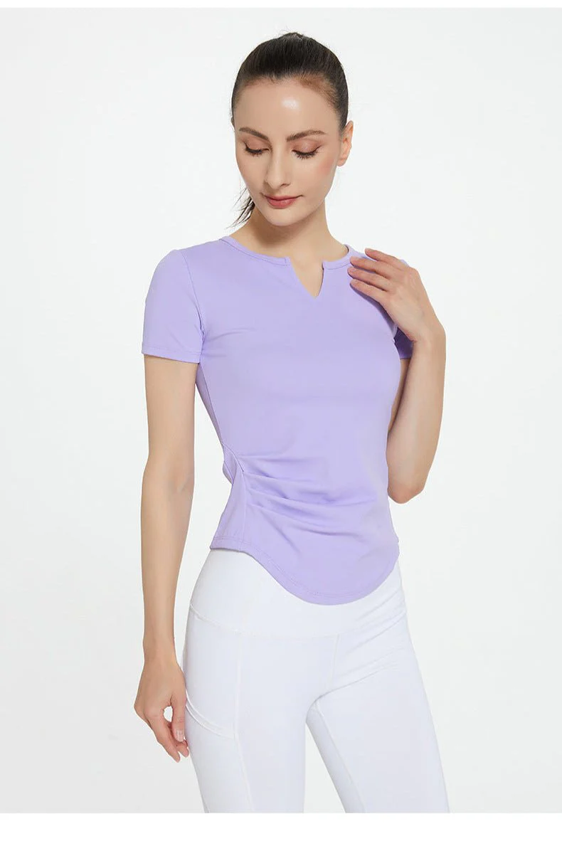 Quick-drying yoga breathable sports sweat-absorbing fitness T-shirt - Image 14