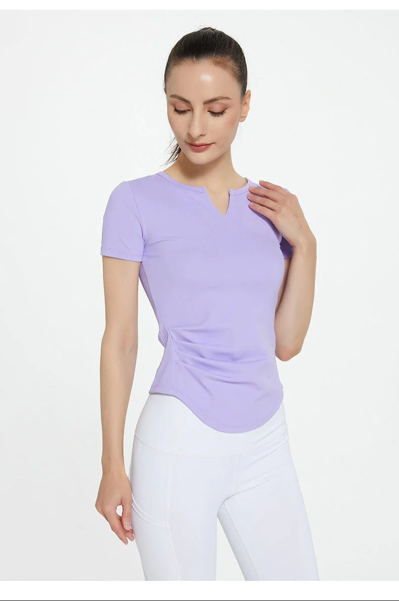 Quick-drying yoga breathable sports sweat-absorbing fitness T-shirt - Image 15