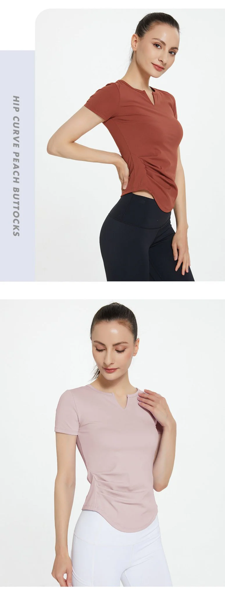 Quick-drying yoga breathable sports sweat-absorbing fitness T-shirt - Image 17