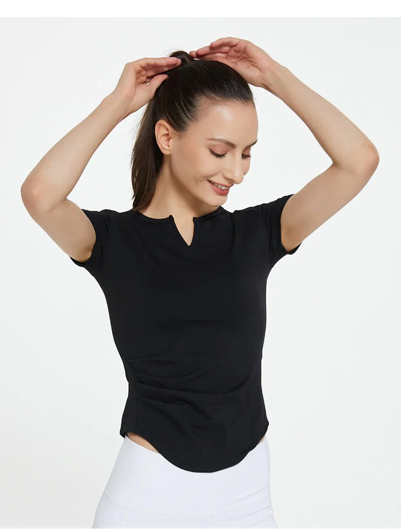 Quick-drying yoga breathable sports sweat-absorbing fitness T-shirt - Image 18