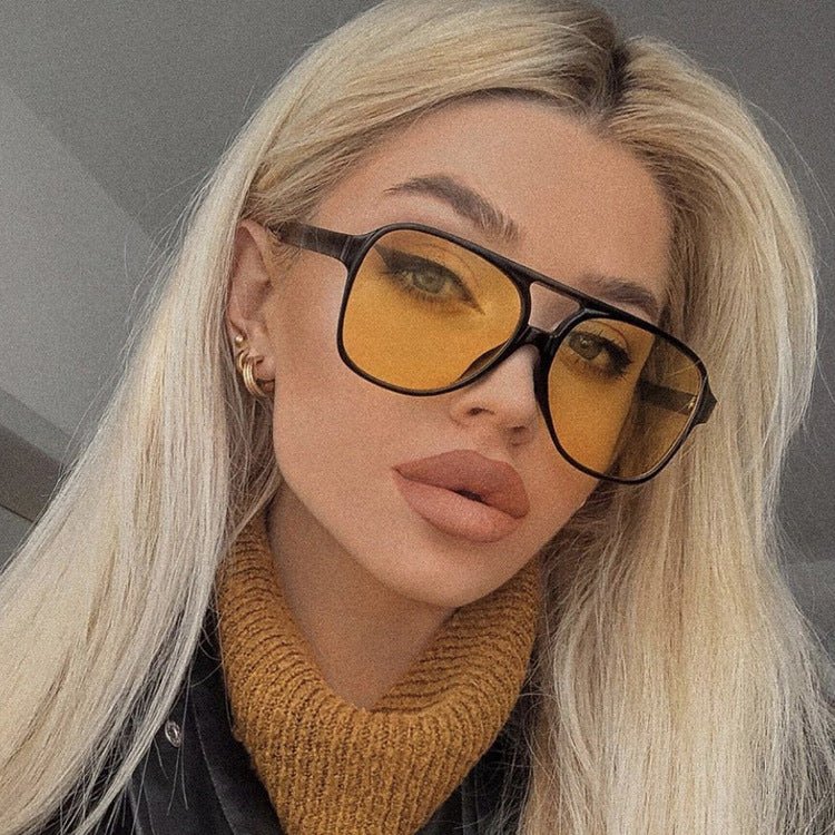 Retro double-beam sunglasses 2025 new style trend FD - Image 23