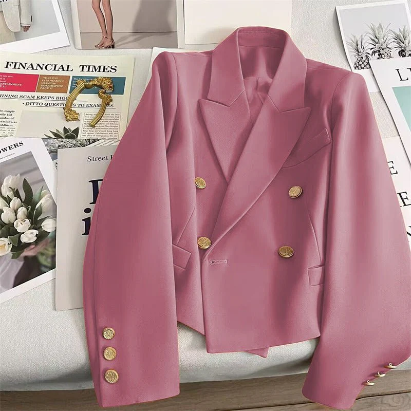 Retro Small Stylish Blazer for Women