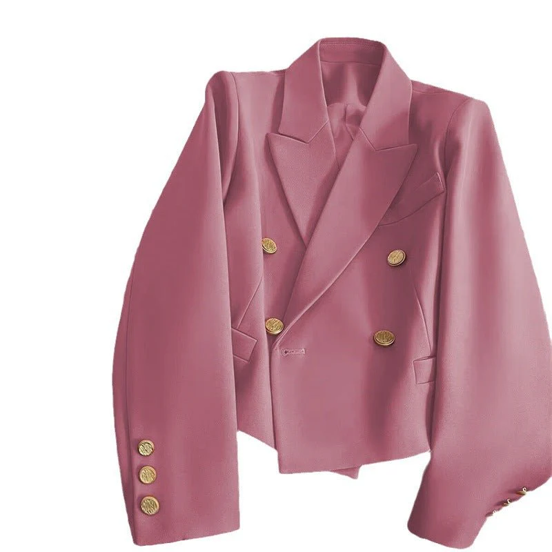 Retro Small Stylish Blazer for Women - Image 11
