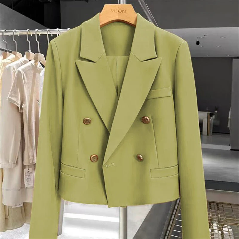 Retro Small Stylish Blazer for Women - Image 6