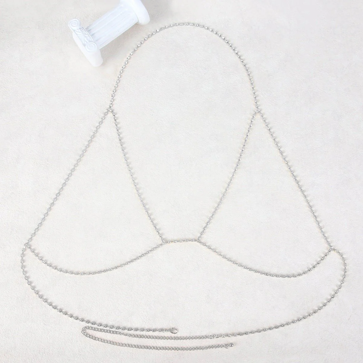 Rhinestone chain chest chain super flash sxy rhinestone halter neck body chain - Image 19